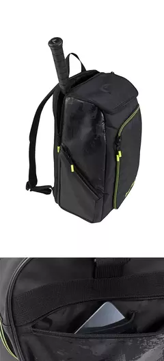 Imagem do Cabeça-Mochila de tênis para homens e mulheres, grande capacidade, raquetes com 2 pacotes, bolsa de tênis, bolsa esportiva padel, bolsa de ombro dupla, original, nova