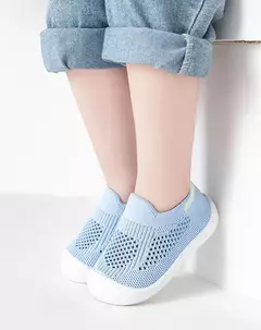 Imagem do Tênis de malha antiderrapante respirável infantil, sapatos infantis, bebês meninas, meninos, fundo macio, confortável, crianças, casual, 2024