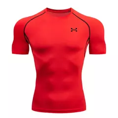 T-shirt de compressão masculina, secagem rápida, mangas curtas, ginásio esporte, top, camisa de treino, roupa de jogging, verão na internet