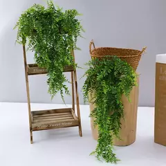 Persian Fern Leaves Vines, Planta Artificial Pendurada, Folha De Plástico, Grama, Festa De Casamento, Parede, Varanda, Decoração De Quarto De Casa, 90cm - loja online