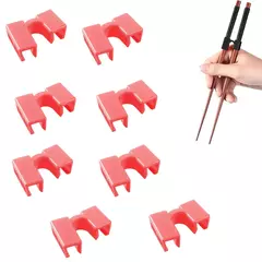 Durável Dobradiça Conector Chopsticks, Pequeno, Fácil Uso, Chopstick Trainer, Portátil, Reutilizável, Ajudante, Japonês, Assistente de Treinamento, 8 Pcs, 10Pcs - loja online