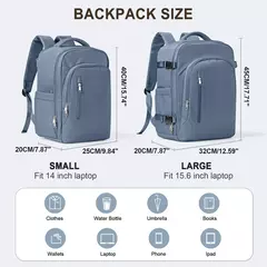 Imagem do Bolsa para Laptop Easyjet de Grande Capacidade, Mochila de Viagem para Homens e Mulheres, Bolsa de Cabine, Ryanair 45x36x20, 40x20