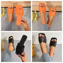 Sandálias femininas de praia ao ar livre, chinelos femininos, slides de design de marca, sapatos de luxo, verão, tendência, tamanho grande, 43, 2024 na internet