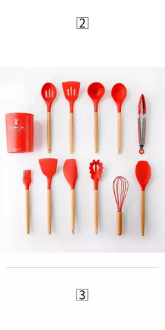 Produto comestível antiaderente silicone utensílios de cozinha turner espátula colher de madeira lidar com prático ferramenta de cozinha utensílios de cozinha