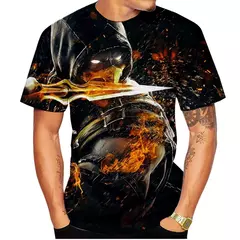 Mortal Kombat 11 T-shirts impressas em 3D para homens e mulheres, roupas de rua grandes, Harajuku Tees, tops, roupas infantis, jogos de luta - comprar online