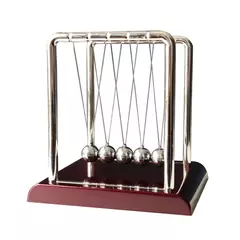 Newton's Cradle Metal Pêndulo, Educacional Física Brinquedo, Square Design, Energia Cinética, Escritório Stress Reliever, Ornamento Equilíbrio Bola - comprar online