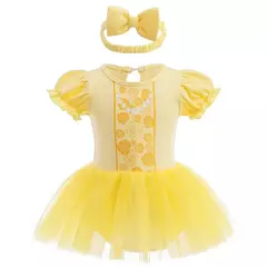 Baby Romper TUTU Vestido Com Headband Infantil Baby Princess Girl Roupas Tamanho 3-18M Cute Design Baby Dress Party Trajes - Wolf Magazine