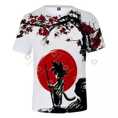 Camiseta de anime Dragon Ball Z masculina, camiseta de manga curta, roupas casuais, tops infantis, roupas infantis, verão - loja online