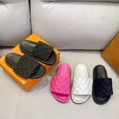 Sandálias antiderrapantes Flip Flop para mulheres, sola grossa, casual, novo es