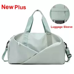 Multifuncional Sports Gym Bag para mulheres, sacola de natação, saco molhado seco, bolsas de ombro Weekend Fitness Duffle, sapatos de ioga Daypack