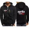 Moletom masculino Aprilia Racing, impressão de logotipo RSV4, moda esportiva, quebra-vento quente, moletom confortável com capuz, primavera e outono