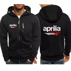 Moletom masculino Aprilia Racing, impressão de logotipo RSV4, moda esportiva, quebra-vento quente, moletom confortável com capuz, primavera e outono