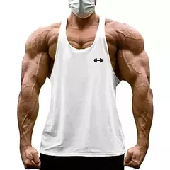 Camiseta de algodão sem mangas masculina, ginásio musculação, longarina de regatas em y, fitness, respirável, coletes musculares de treino, verão, legal na internet