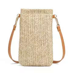 Bolsa de tecido palha casual feminina, cachecol de seda, laço, bolsa de praia, grande capacidade, portátil, sacola para senhora, nova, 1 ombro, verão - Wolf Magazine