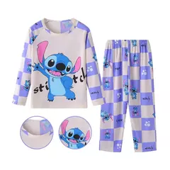 Disney-Pijama infantil de ponto, terno de pijama, terno fofo infantil, roupa para casa, viagem, presente casual, meninos e meninas, novo, quente, 2 peças por conjunto