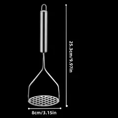 Masher De Imprensa De Lama De Aço Inoxidável Criativo, Purê De Suco, Triturador De Batatas, Ferramentas De Frutas Pusher, Gadget De Cozinha