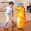 Saco de perfuração inflável para crianças e adultos, Dinosaur Boxing Tumbler, brinquedos esportivos, jogo ao ar livre, presente infantil, meninos