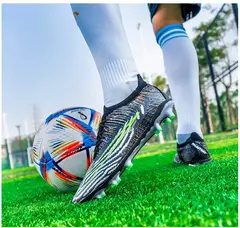 Botas de campo de futebol profissional para homens, tênis de futsal, tênis de tornozelo ao ar livre