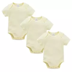 Macacão preto de manga curta para bebês, 100% algodão, bodysuits em branco, bebê recém-nascido, roupas de corpo liso, 0-24 meses, 3pcs - loja online