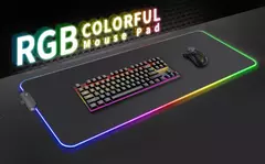 Colorido Luminous LED Lighting Mouse Pad, Non-Slip RGB Gaming Mousepad, Grande Desk Mat, Firewatch Forest, PC Gamer, 900x400mm, XL