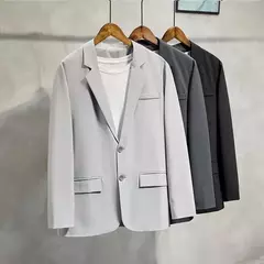 Blazer fino de negócios masculino, roupas estilo coreano, casaco casual, terno elegante, jaquetas marrons, de alta qualidade, 2024 - Wolf Magazine