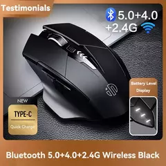 INPHIC-PM6 Mouse Recarregável Sem Fio, Compatível com Bluetooth, Office Mute, Suporte PC, Laptop, Tablet, Smartphone, Universal, 2.4G na internet