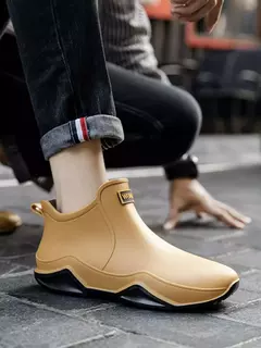 Botas de chuva antiderrapante impermeáveis para homens, sapatos de tornozelo alto para casal, caminhadas, pesca, água, chef, trabalho, ao ar livre, moda, novo - Wolf Magazine