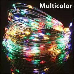 USB LED String Lights para decoração de Natal Luzes de fadas impermeáveis Fio de cobre, Guirlanda de luz, Festa de casamento, 10 m, 20 m, 30m - loja online