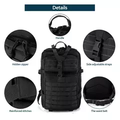 Impermeável Tactical Sports Bag, mochila de nylon resistente, mochilas ao ar livre para Trekking, pesca, caça, camping, caminhadas, 25L, 50L na internet