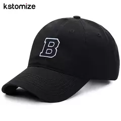 Boné bordado de algodão macio, letra inicial A-Z Snapback Caps para homens e mulheres, elegante equipe esporte viseiras, preto, alta qualidade - comprar online