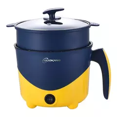 Máquina de cozinhar elétrica doméstica, 1-2 pessoas, panela quente, única, dupla camada, panela antiaderente, panela de arroz multifuncional - comprar online