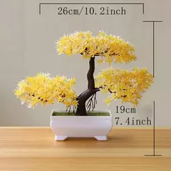 Árvore Bonsai Artificial para Jardim, Plantas de Simulação, Plantas de Pote, Planta Falsa, Enfeites para Casa, Quarto, Quarto, Exterior, Decoração - loja online