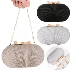 Embreagem nupcial de casamento para mulheres, bolsa de festa noturna, bolsas de ombro, strass elegantes, forma de ovo, embreagem de banquete na internet