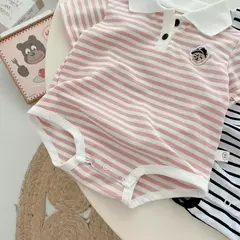 Macacão de Manga Curta Recém-nascido, Envoltório Triângulo, Bodysuit Peido, Macacão Turn Down, Roupas Infantis de Bebê, 0 a 18 Meses, Atacado, Verão - comprar online