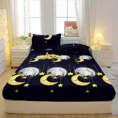 Animal moderno simples impresso fosco cabido folha, tampa de cama do quarto, cama, excluindo fronhas, 1 - loja online