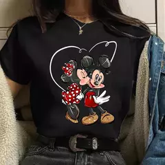 Moda mickey minnie mouse disney camiseta roupas femininas verão manga curta topos casuais camiseta kawaii - loja online