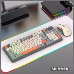 USB Wired Game Keyboard and Mouse Set, Iluminado, Desktop, Laptop, Casa, Escritório, Feminino, Masculino, K820