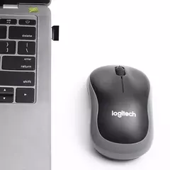 Logitech-m185 mouse sem fio, 2.4 ghz, usb, 1000dpi, 3 botões, silencioso, navegação óptica, para pc/laptop na internet