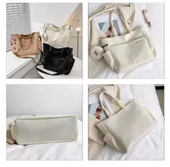 Bolsa de Ombro de Lona Japonesa para Mulheres, Crossbody Messenger Bag, Senhoras Bolsas de Mão, Bolsa Feminina, Senhoras, Tote, 2022 - Wolf Magazine