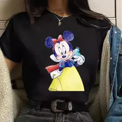 Moda mickey minnie mouse disney camiseta roupas femininas verão manga curta topos casuais camiseta kawaii - loja online