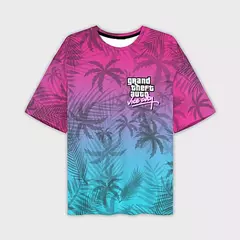 Homens e mulheres Grand Theft Auto Vice City 3D Print Streetwear, Camisetas de grandes dimensões, Tees crianças, Tops roupas, novo jogo, GTA - loja online