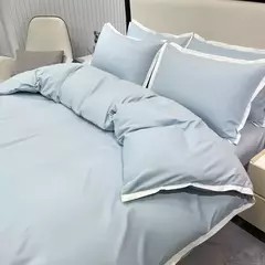 Estilo simples conjuntos de cama ?????????? ????? lavado escovado Duvet Cover com fronha lençóis de luxo conjunto cama rainha/king size na internet