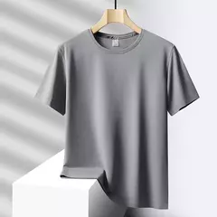 Camiseta esportiva de secagem rápida masculina, blusa de mangas curtas, casual preta e verde, camiseta de ginástica, roupas de verão, tamanho grande 6XL 7XL, 2024 - comprar online