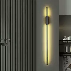 Nórdico moderno Faixa LED Luz de Parede, Sala, Sofá Fundo, Cobre completa, Quarto, Cabeceira, 80cm, 60cm, AC85-265V - loja online