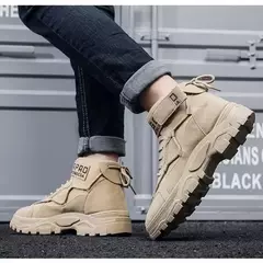 Botas de combate militar tático masculino, sapatos de caminhada ao ar livre, botas antiderrapantes leves no tornozelo do deserto, inverno, 2023 - comprar online