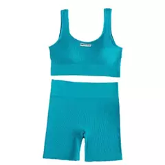 Conjunto de ioga feminino sem costura, roupas de treino fitness, sutiã esportivo, leggings de cintura alta, roupas sexy de ginástica em V profundo, roupas esportivas novas, 2024