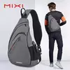 Mixi-Mochila de Ombro para Homens e Mulheres, Bolsa Crossbody Sling USB, Meninos Ciclismo, Esportes, Viagem, Moda Versátil, Bolsa de Estudante