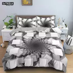 Conjunto de cama para impressão digital psicodélica para adultos, capa de edredão 3D, microfibra, solteiro, queen, king, twin, cama full size, linho na internet