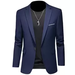 Blazers boutique casuais masculinos, jaqueta monocromática, terno slim fit, casaco de lazer, boutique de moda, novo, 2023