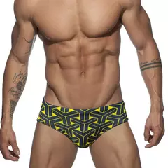 Calção de banho seca rápida masculina, maiô sexy, cuecas estampadas, calção triangular com copo, moda banho de cintura baixa, moda - comprar online